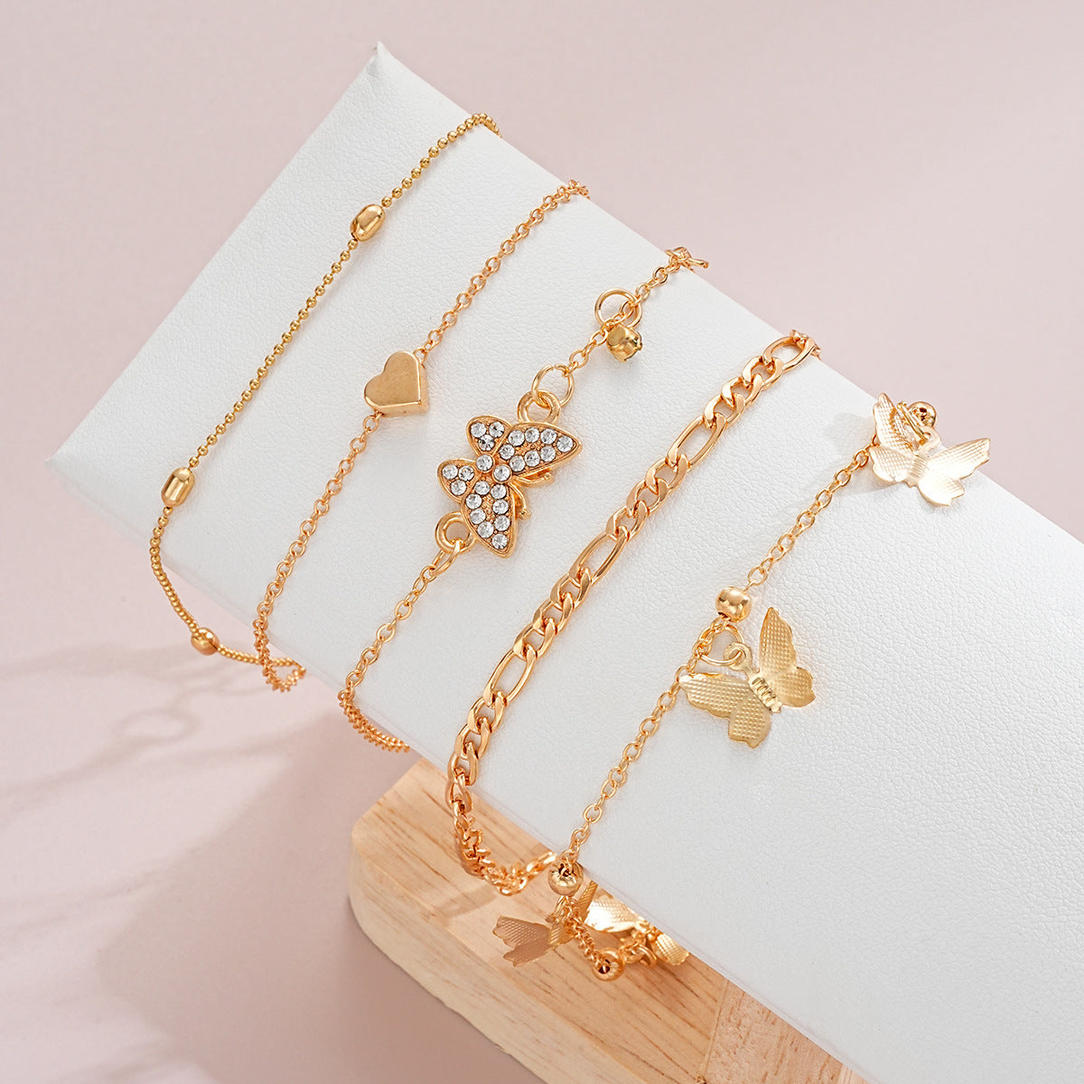 Butterfly Pendant All-match Good-looking Anklet High Sense