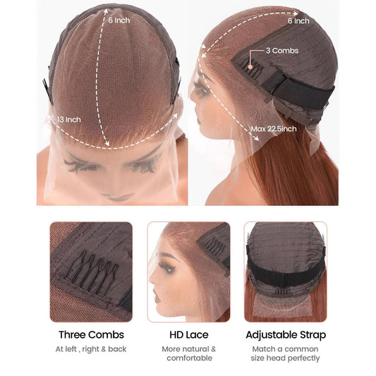 Highlight Ombre Lace Front Wavy Lace Glueless Wig